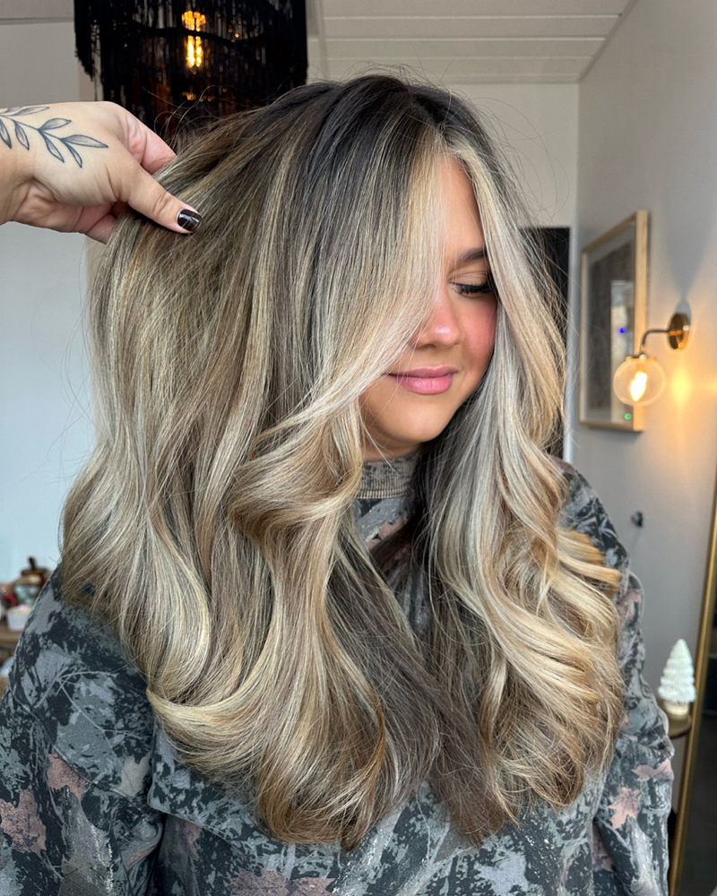 Partial Lightening W/ Gloss & Dry