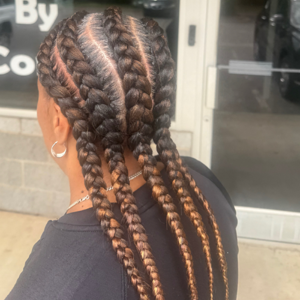 Goddess Cornrows at B Diva Braids and Locs in Statesville, NC