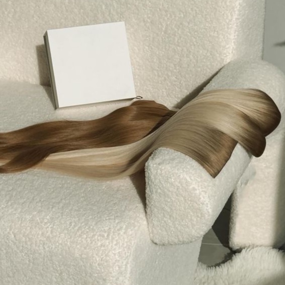 3 row weft install at KMW Blondes in Yorba Linda, CA