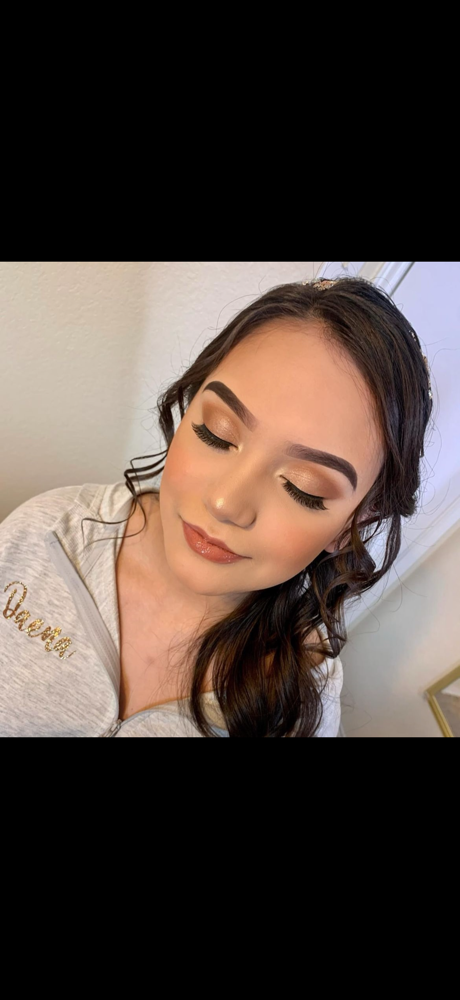 Soft makeup glam