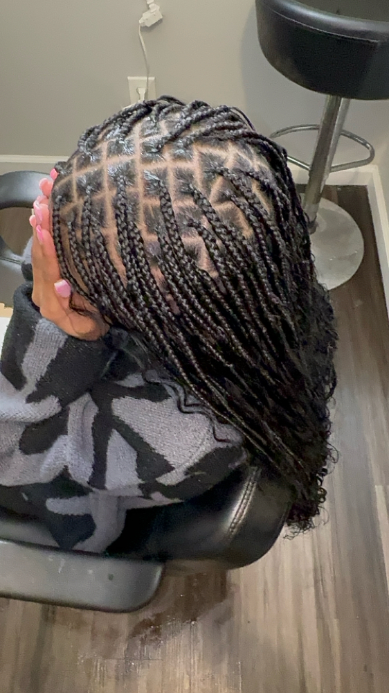 Twisted Boho Knotless Braids