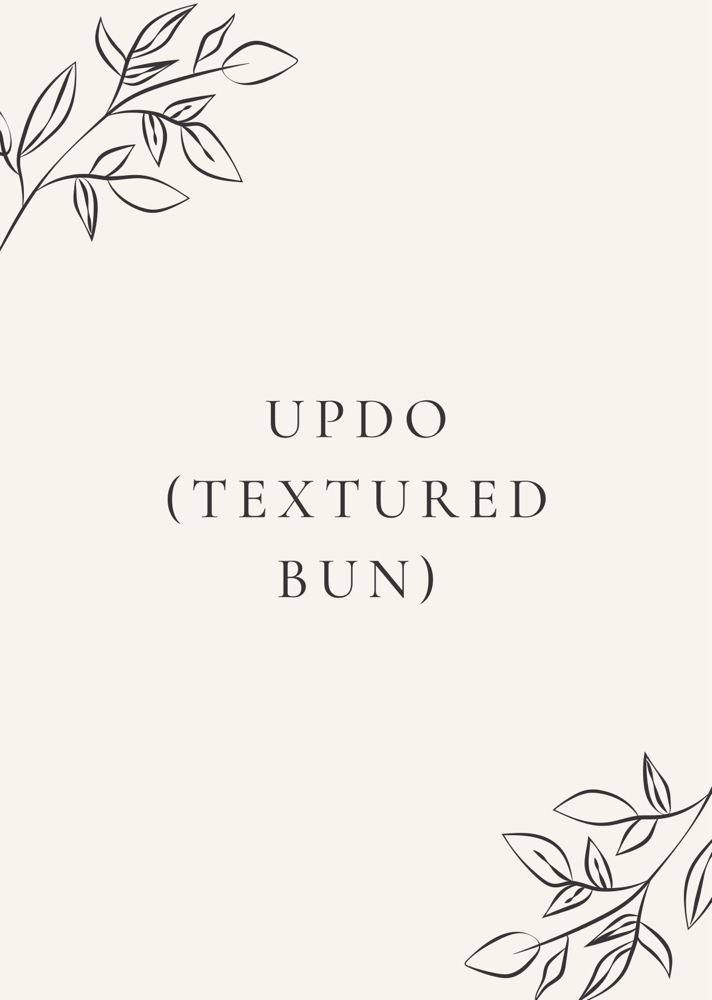 Updo (Textured Bun)