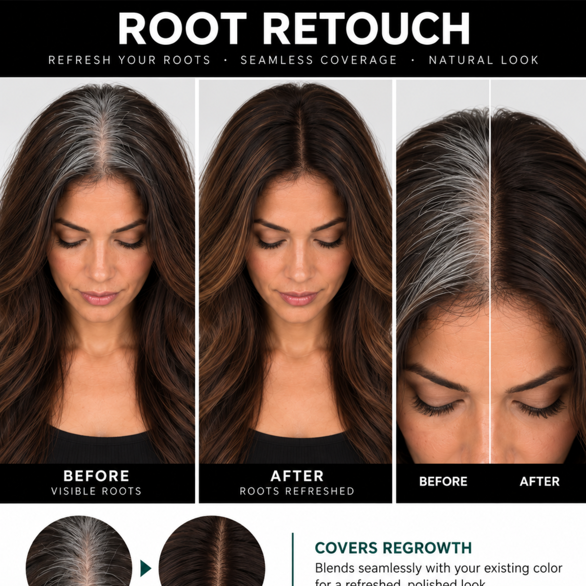 2 Root Retouch  + 2 Haircuts at Sparkle Sessions in Yorba Linda, CA