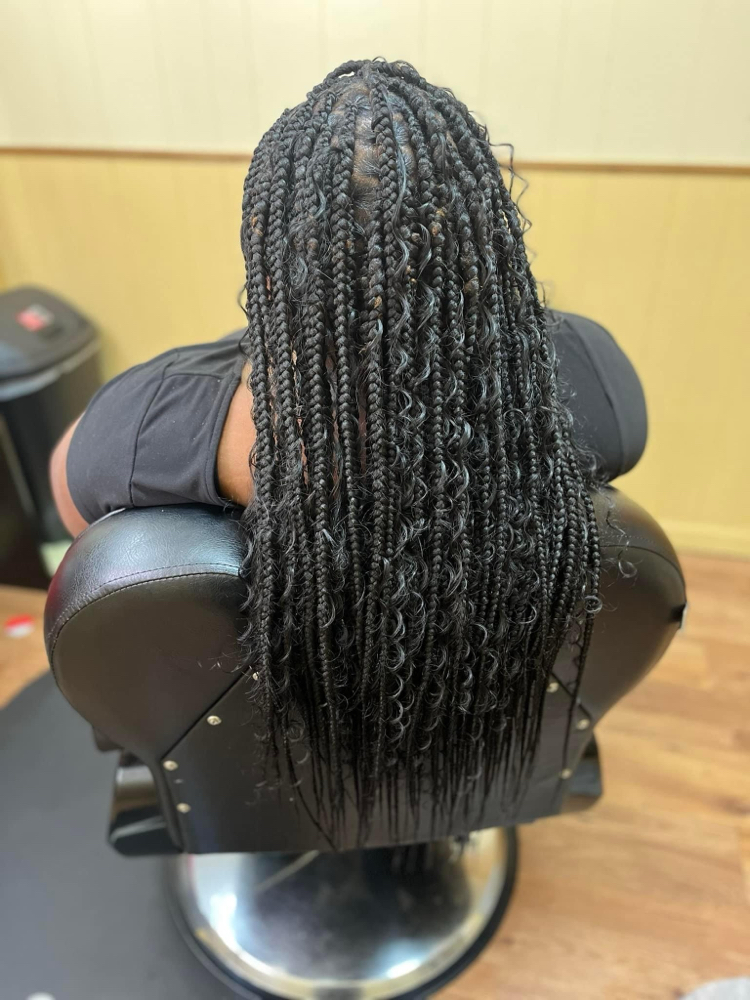 Box Braids over Locs