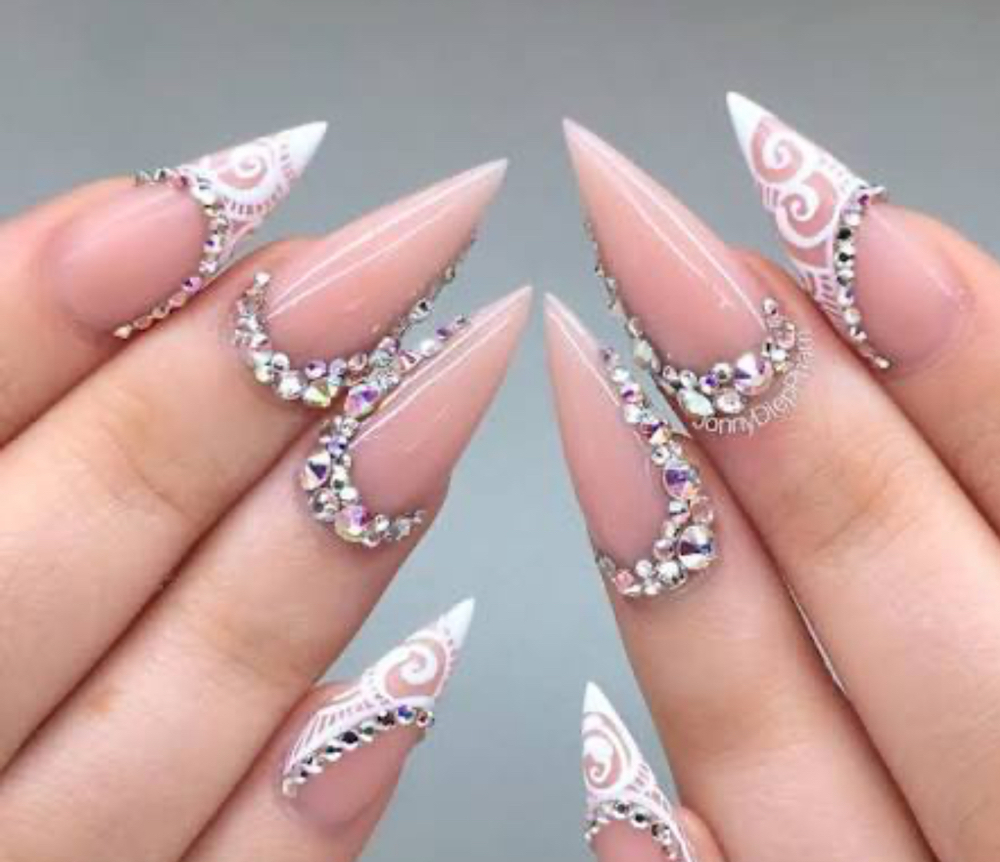 Swarouski Partial Nail