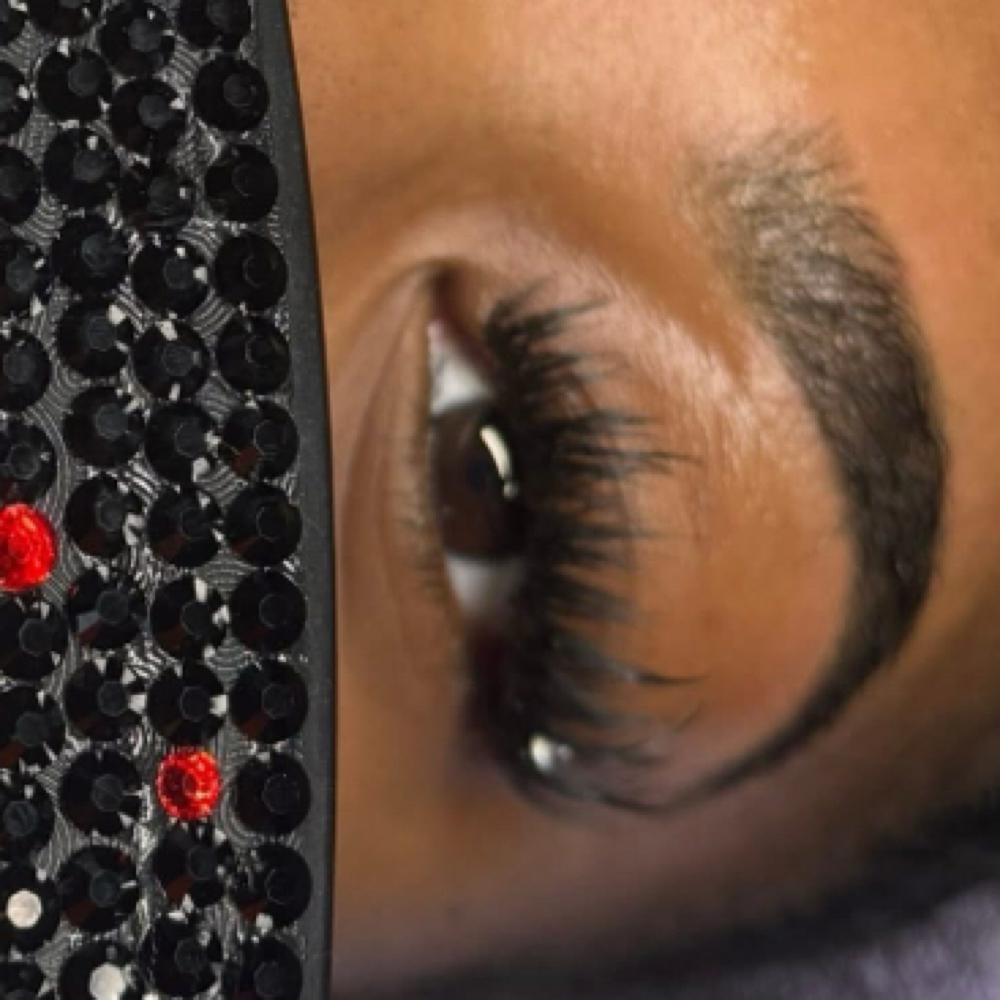 Rhinestone Lash Accents (ADD-ON) at Glam’d By Tierra Maenise in Kelford, NC