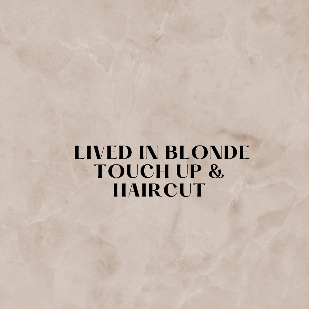 Lived in Blonde Touch up & Haircut