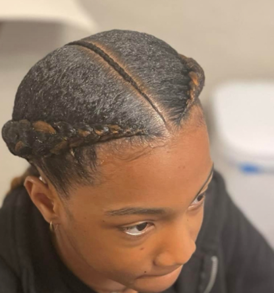 2 Braids at Tima hair braiding in Greensboro, NC