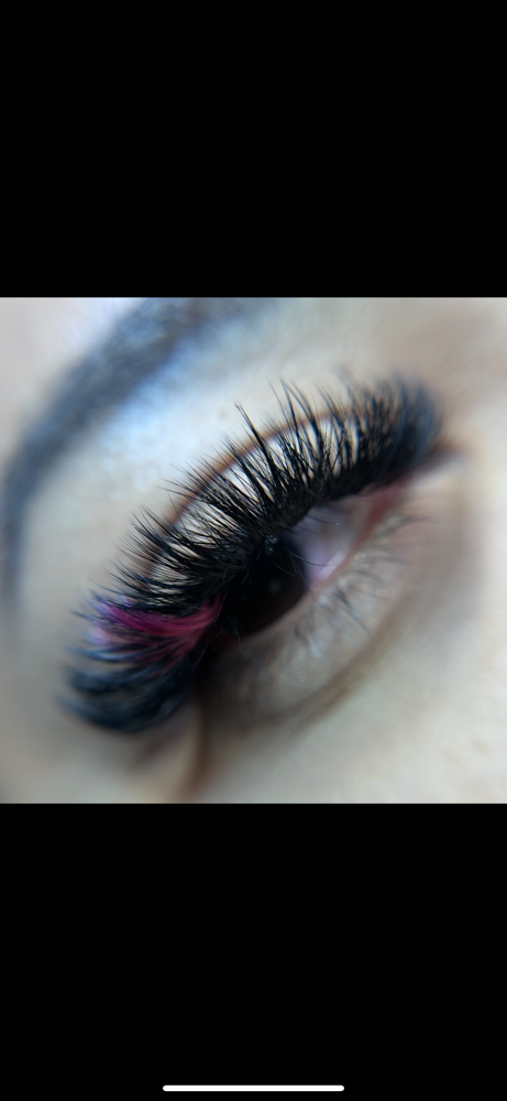 Colored Lashes at LP.LashedMe in Fresno, CA