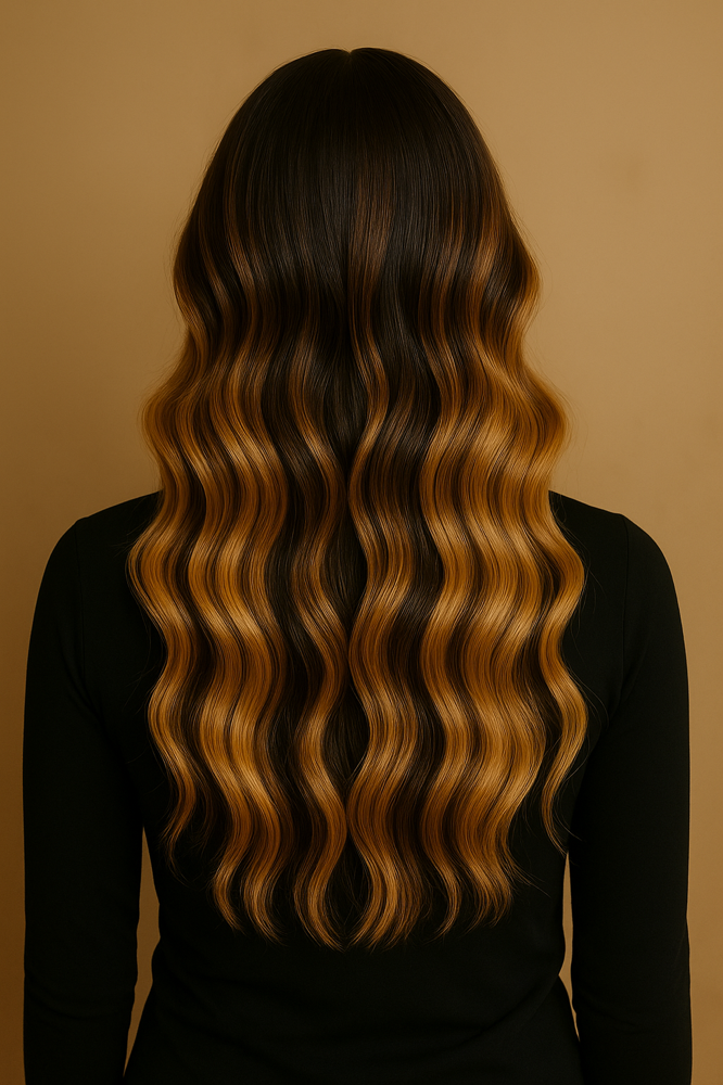 Half Balayage Hair Dye