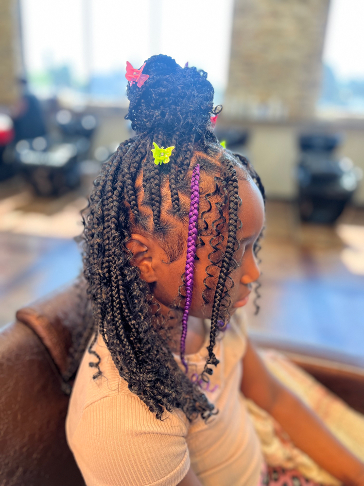 Girls Boho Knotless Bob