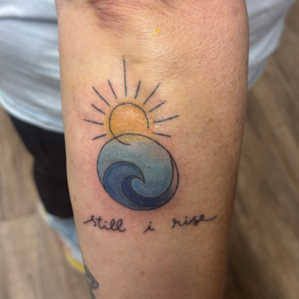 Small Colored Tattoo Under 3 Inch