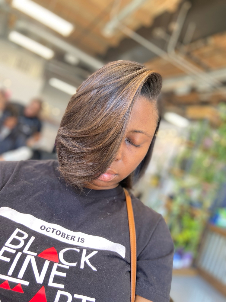 Demi Color-silk Press-haircut