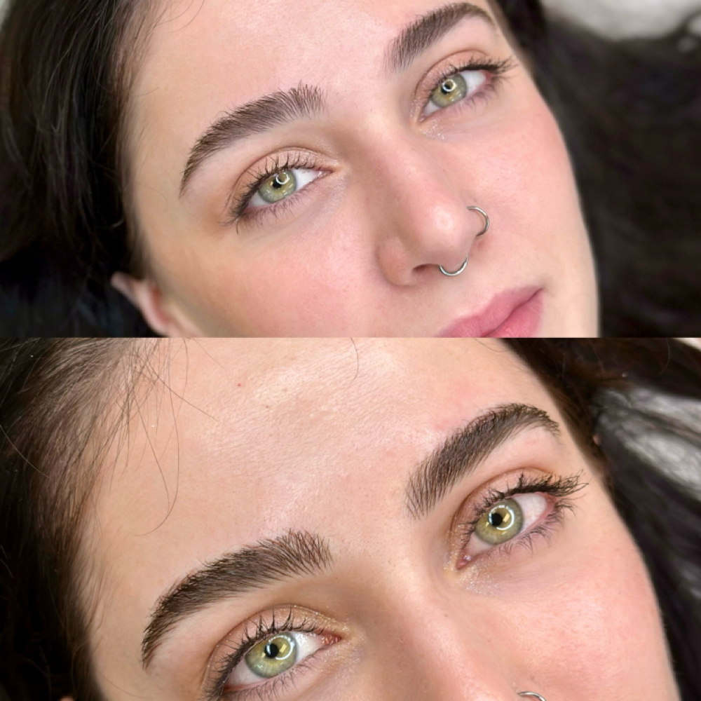 Nano Brows First Session at The Aesthetic Artisan in Palm Beach Gardens, FL
