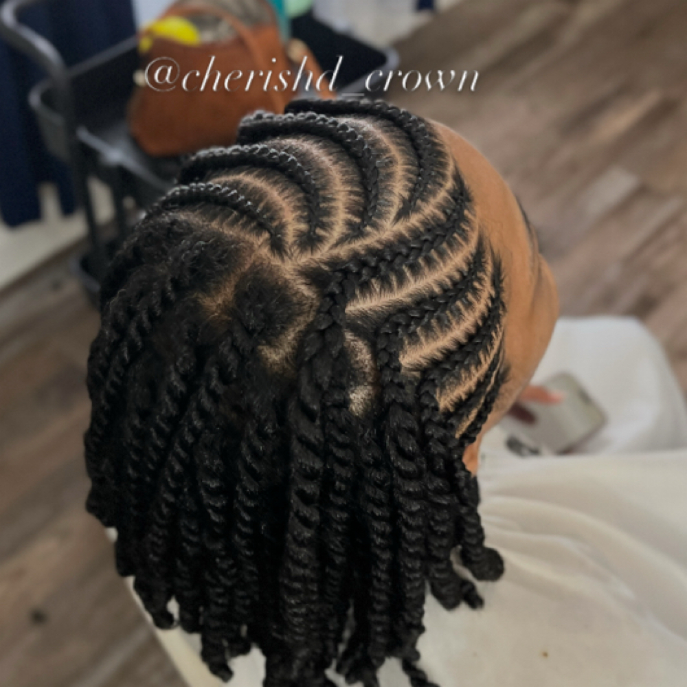 Natural Styles & Men's Braids at Cherish’d Crown in Rocky Mount, NC