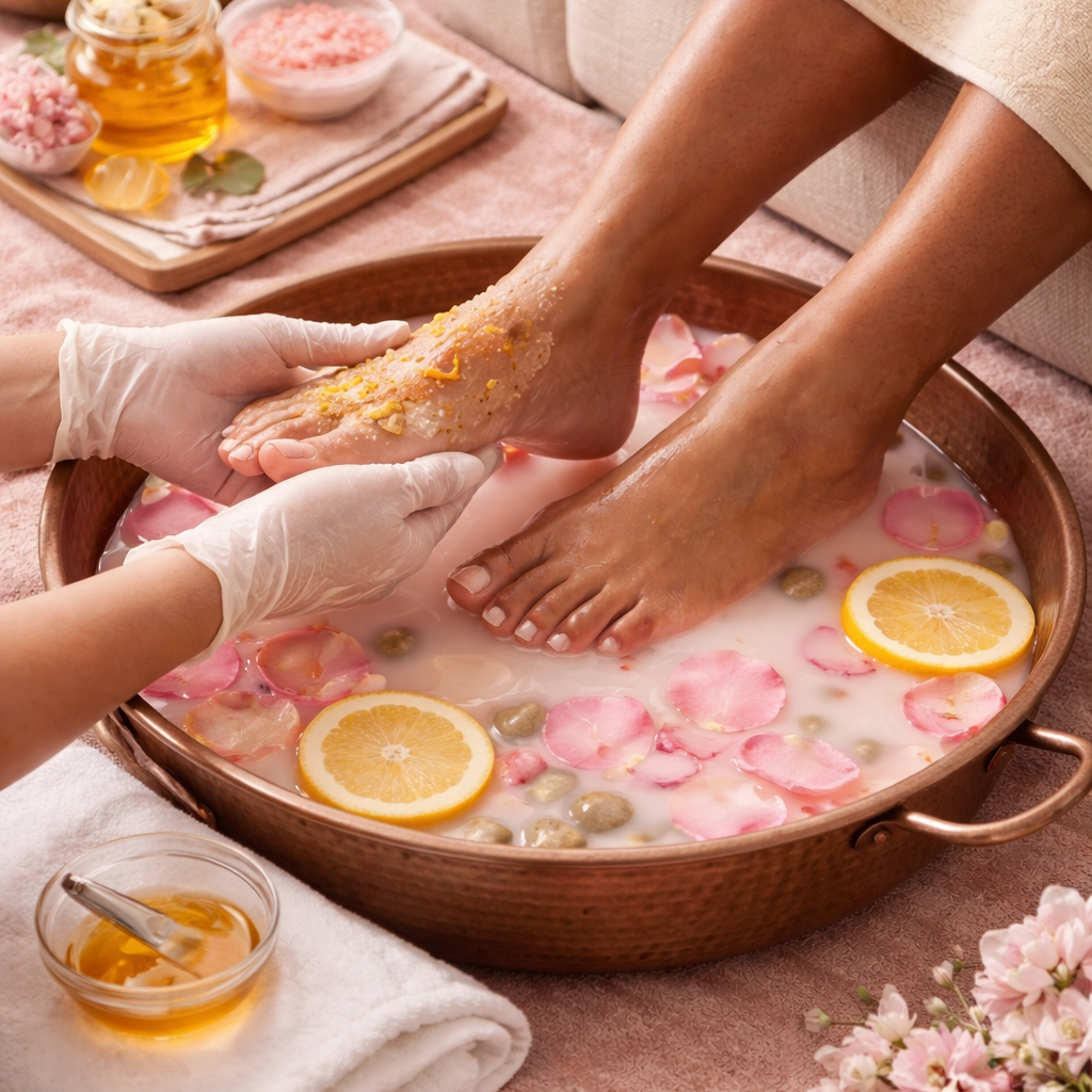 Whimsical Pedicure at Bling Tingz Nails in Darby, PA