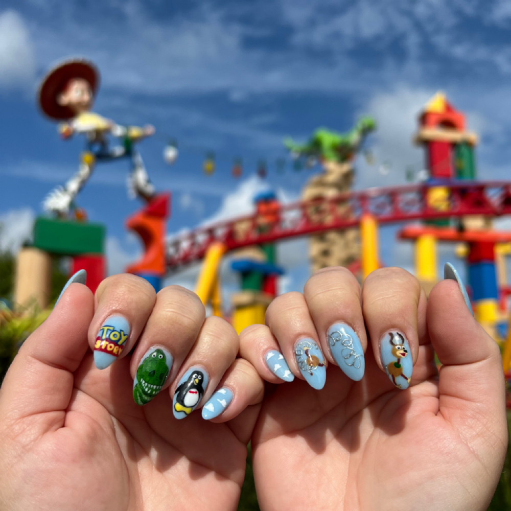 Nails with Full Designs at Soluna Nail Studio in Pittsfield, MA