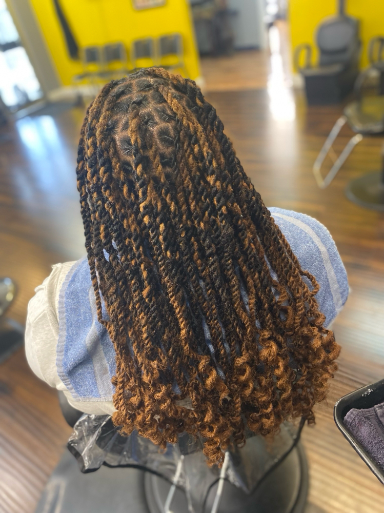 2 Strand With Weave Added Long