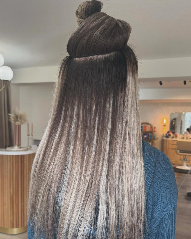 3 Row Move Up at JORDVNMKE HAIR Owner Of Frankie & Co. in Brookfield, WI