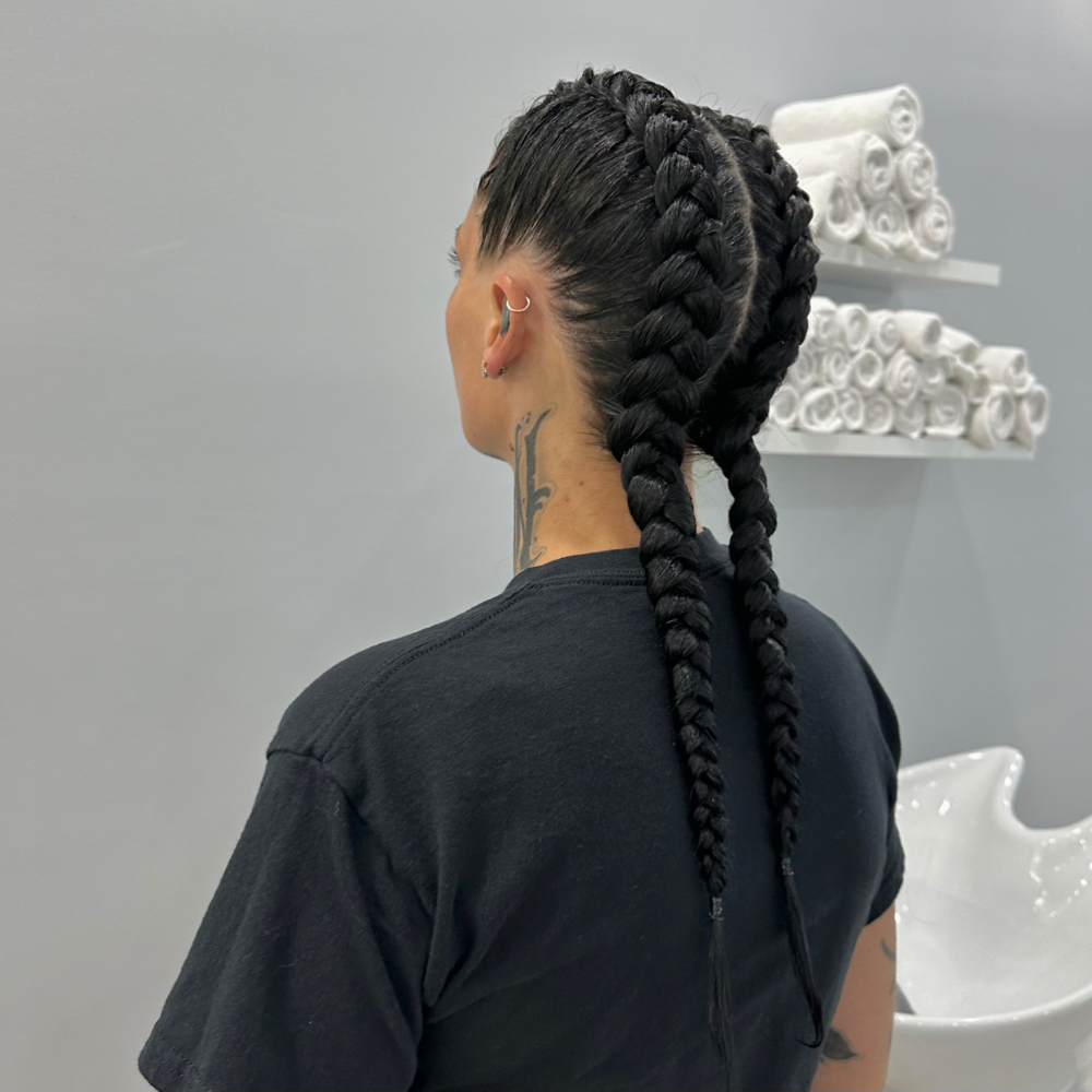 2 Braids at V’s Glam Blowouts in Metairie, LA