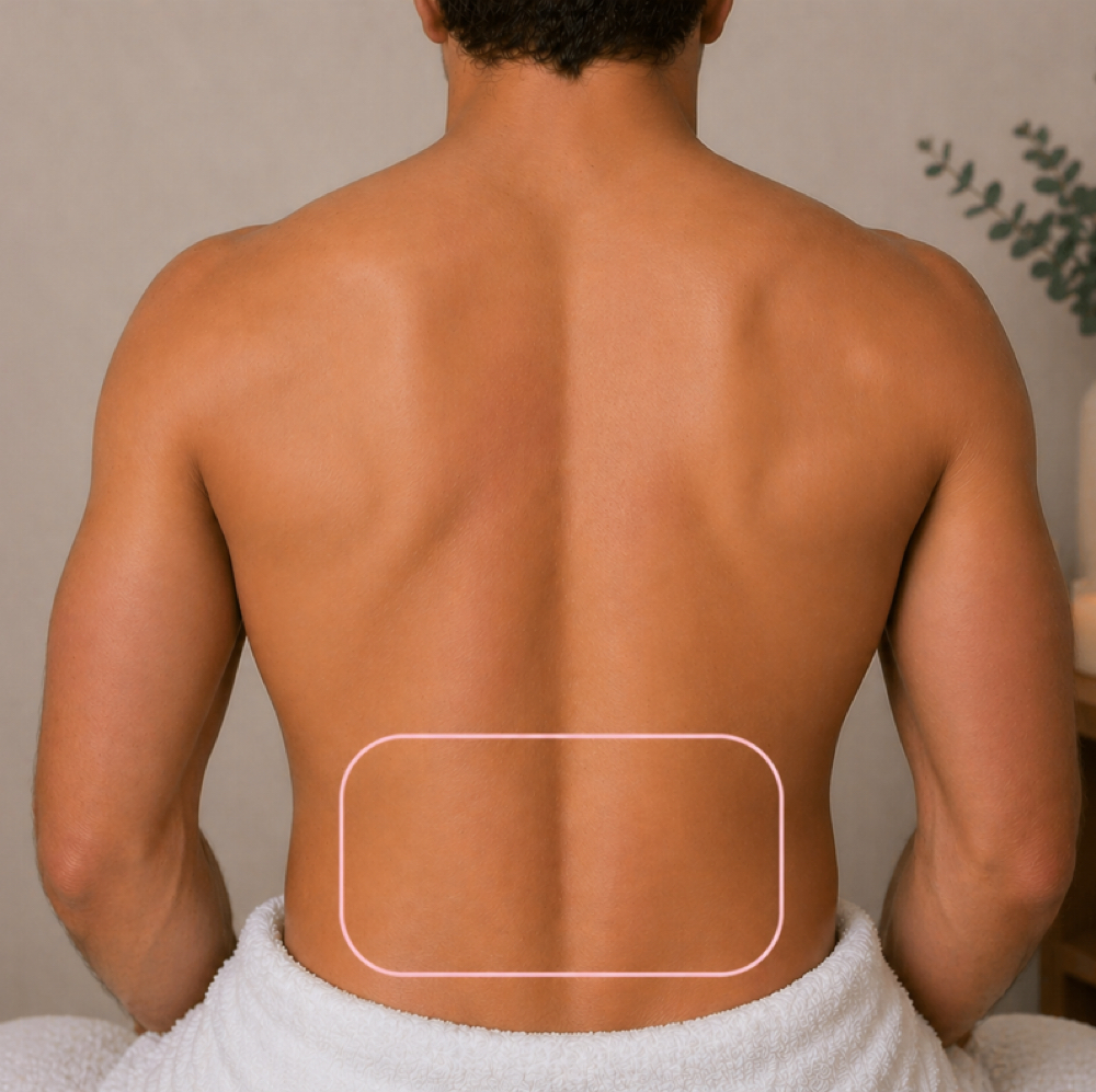 Lower Back at Bare Glow Studio in Chelsea, MI