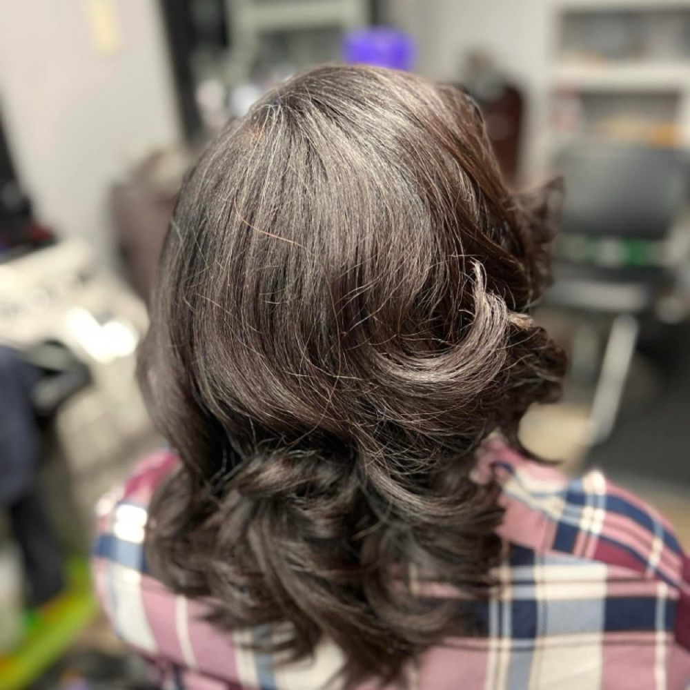 Relaxer Touch Up at Shear Purpose Beauty LLC in South Bend, IN