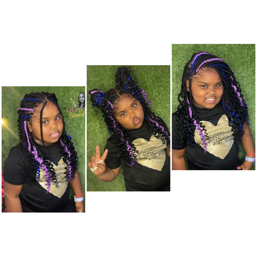 Kid Box Braids Medium