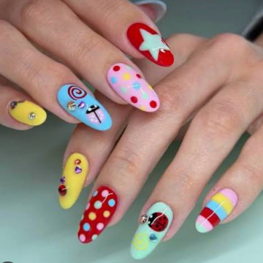 Builder Gel full set at Aura Nail Studio in Costa Mesa, CA