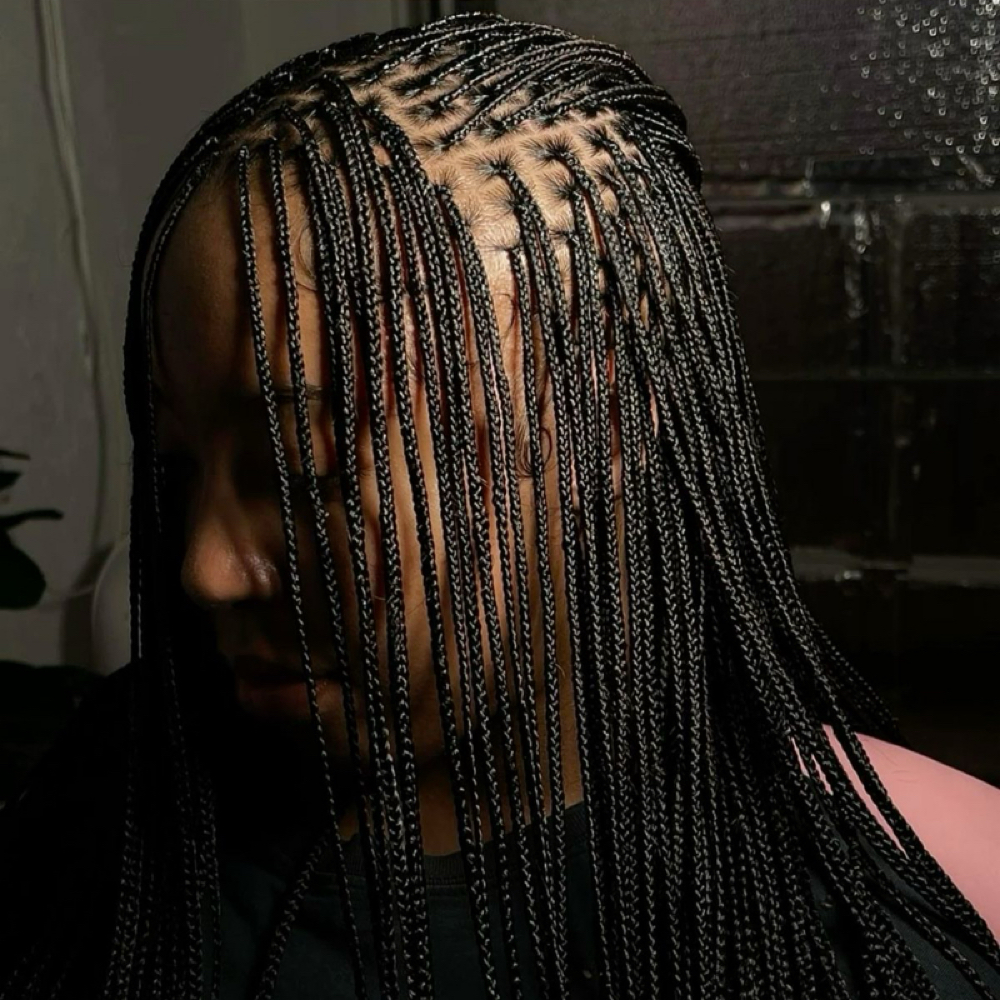 Extra Small Knotless Braids at StylzzbyGlyn in Jacksonville, NC