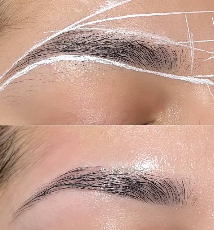 Brow Shaping (mapping + wax) at Réve Studio in Charlotte, NC