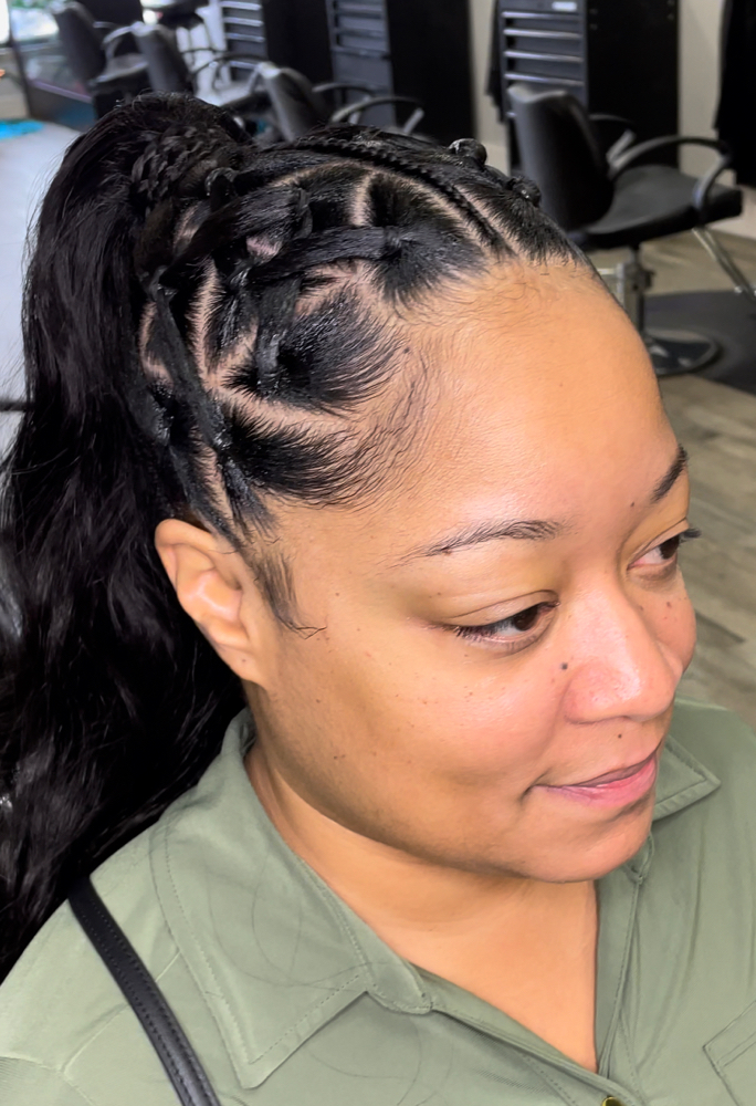 Rubber Band Connect Ponytail