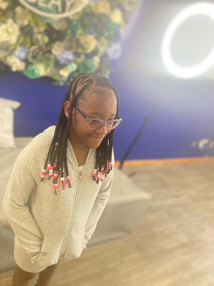 Kid Braid Style w/ Weave