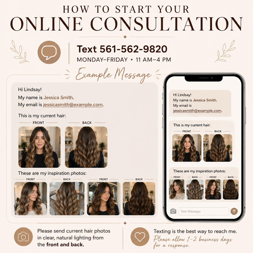 ONLINE CONSULTATION at Lindsay Marie Artistry in Delray beach, FL