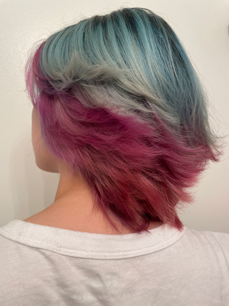 Full Blonding With Vivid Color