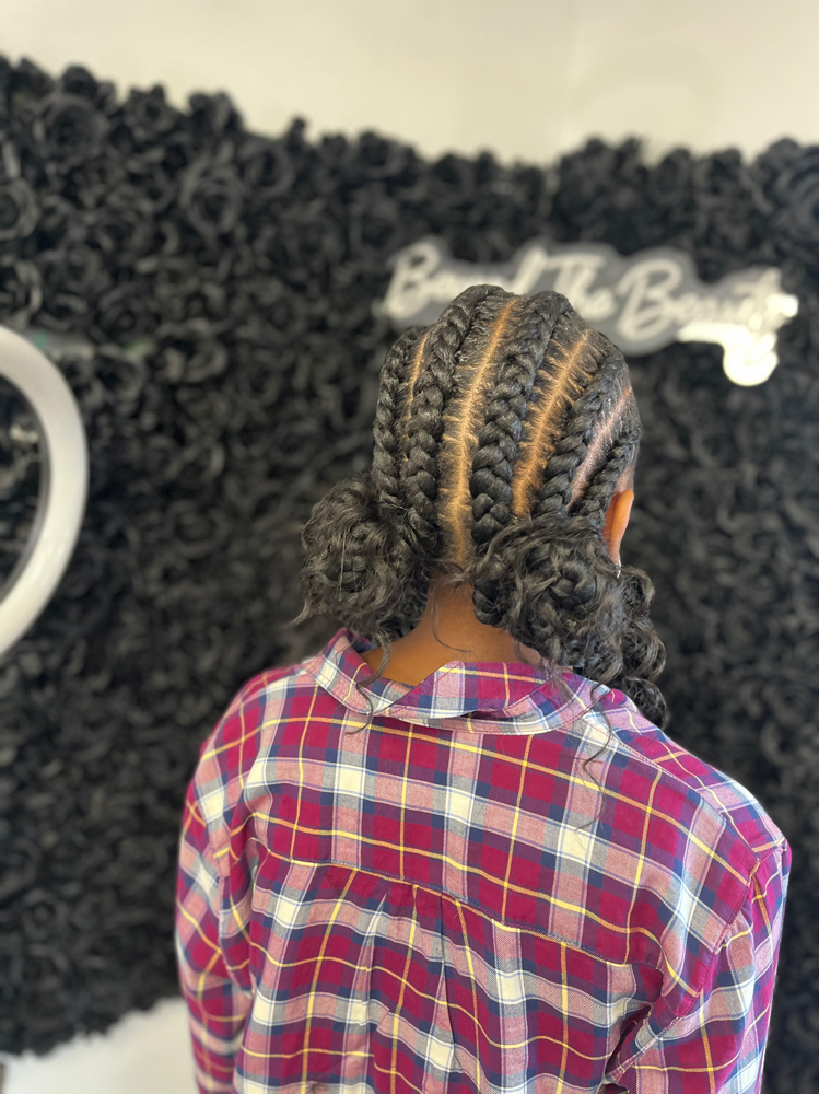 4 Feed-In Braids