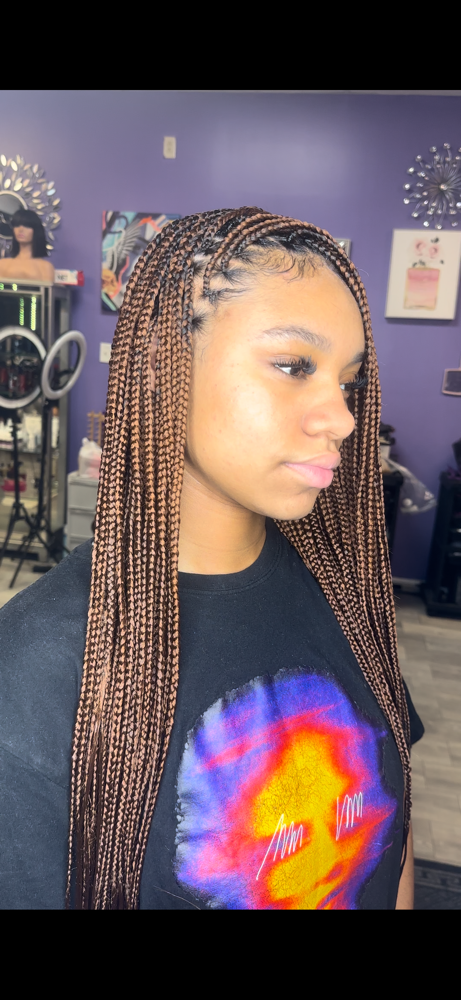 Small Knotless Box Braids