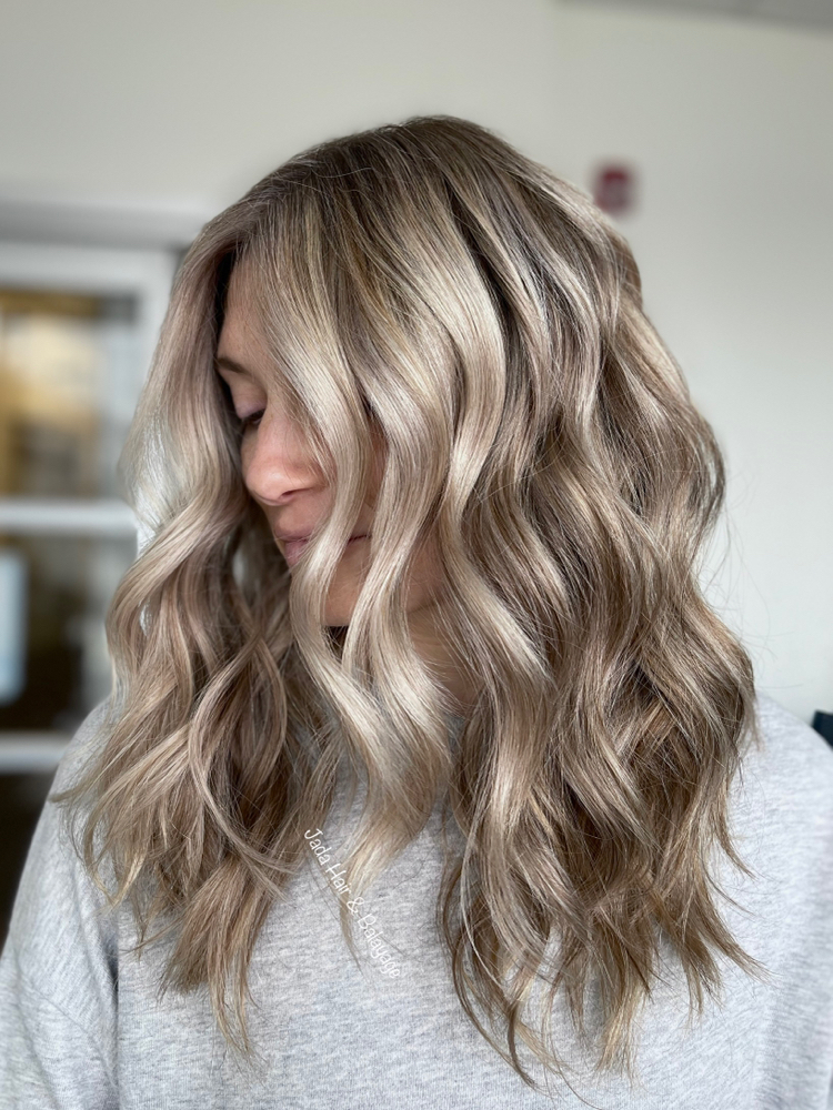 Signature Blonde Balayage & Blowdry