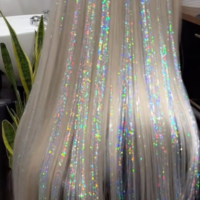 Tinsel / Feather Extensions at IMPRESS Aesthetic's, Beauty + Wellness Center PLLC in Lakewood, WA