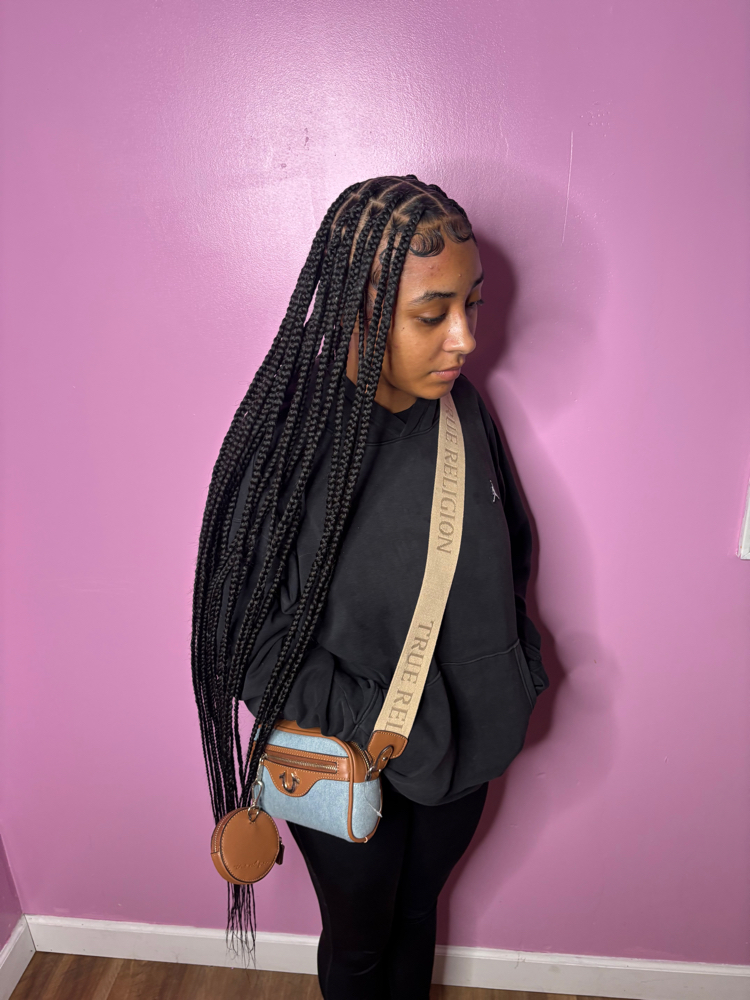 Medium Knotless Braids