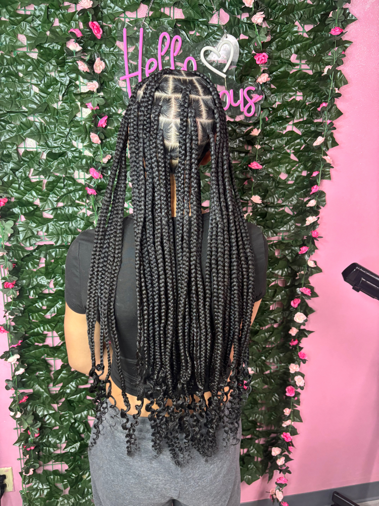 Medium Knotless Braids