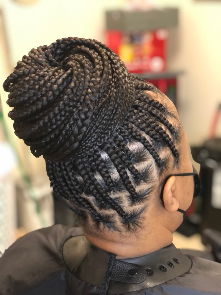 Knotless Braids Medium Midback at Elle Adore Styles in Columbia, SC