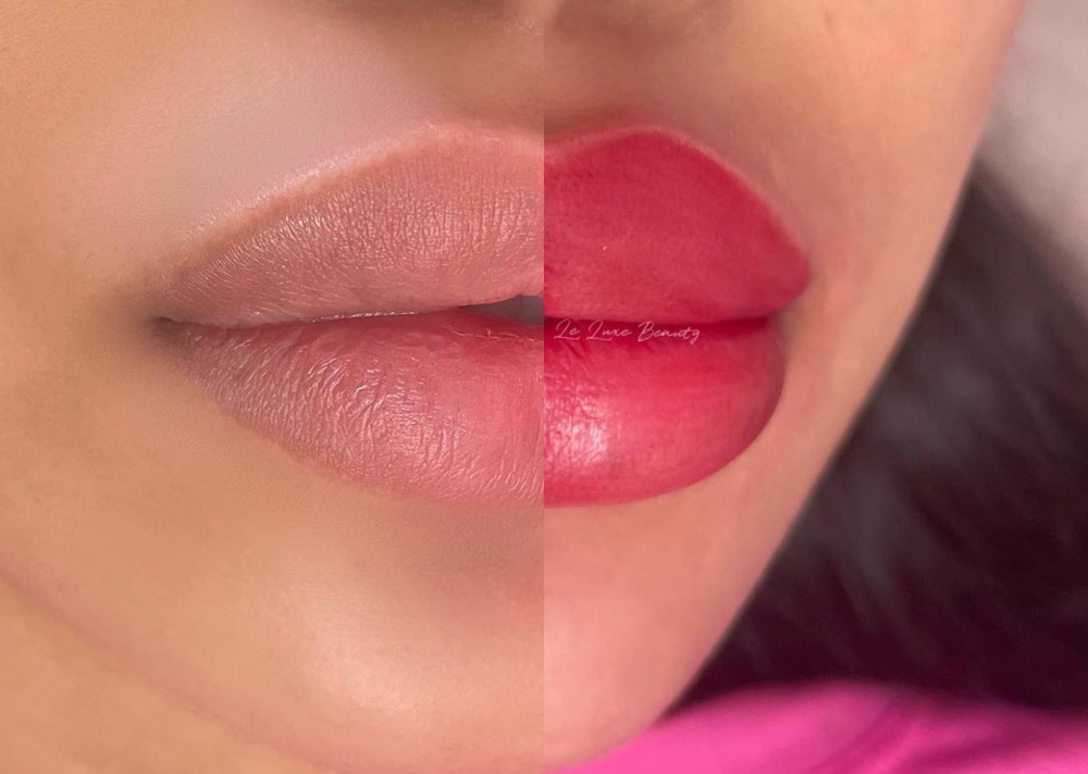 Lip Blush Tattoo- Session 1 at LE LUXE BEAUTY in Los Angeles, CA
