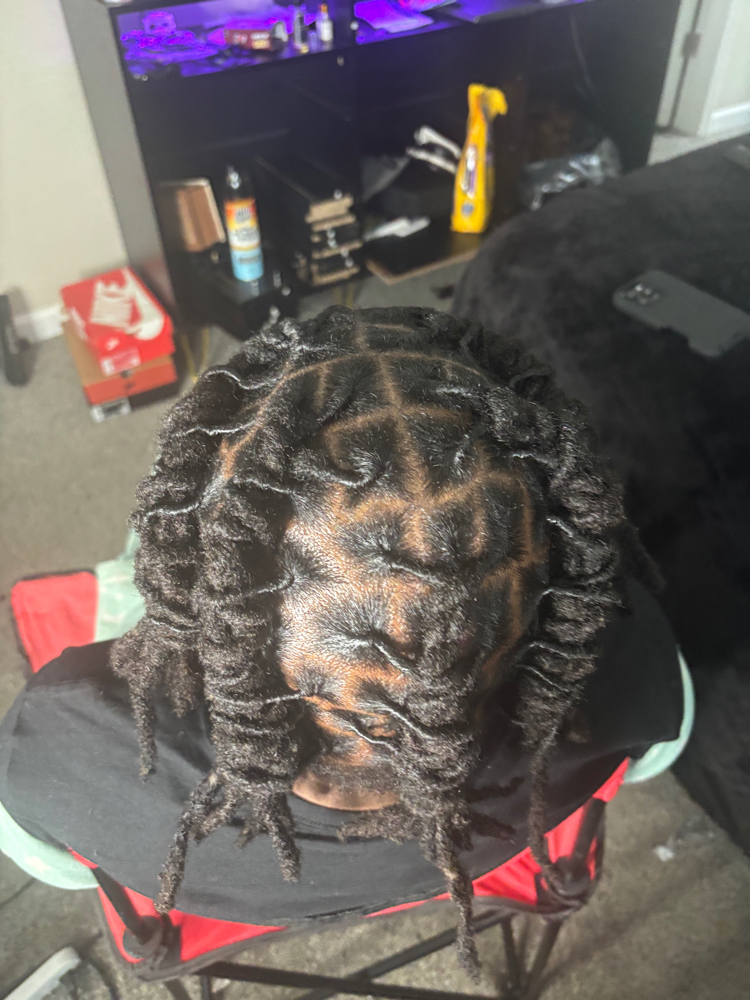 Neck length Retwist / w style at Locdbylizzo in Jonebsoro, GA
