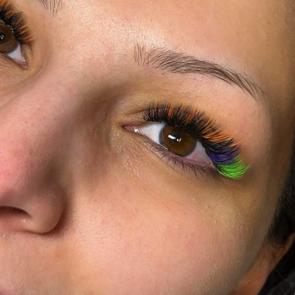 Color Match/ Fashion Color Lashes at Haunting Beauty in Bakersfield, CA