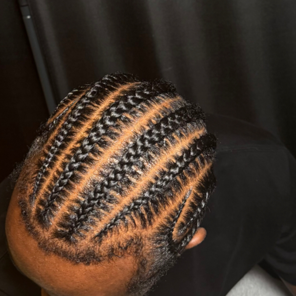 3-7 Scalp Braids (NATURAL HAIR) at KL Hair Haven & Co. Salon and Spa in Knoxville, TN