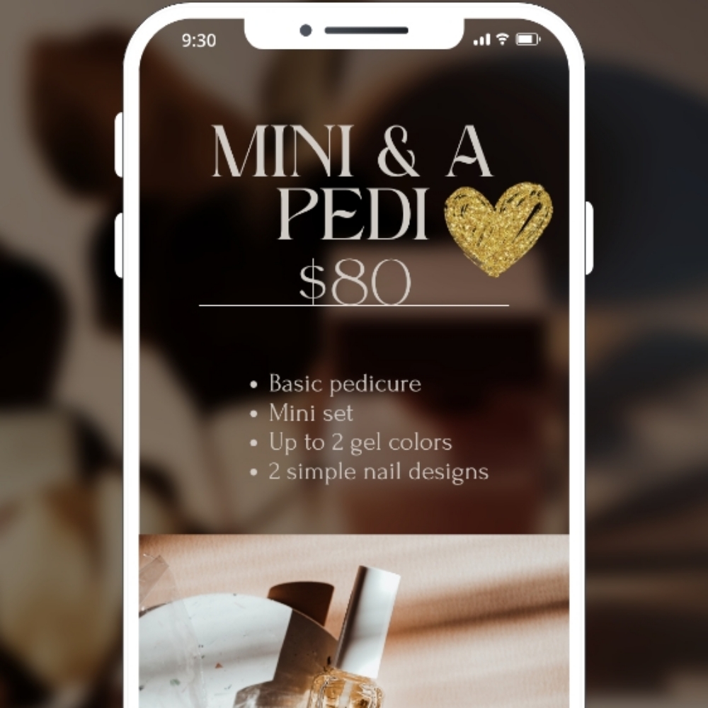 Mini & A Pedi Special at Chez La Ongles in Anderson, SC