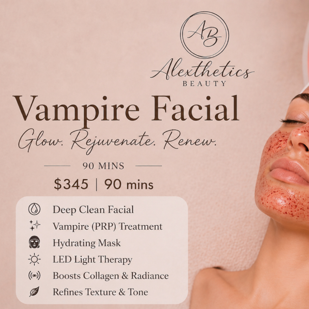 Vampire PRP Facial at Alexthetics Beauty Studio in New York, NY