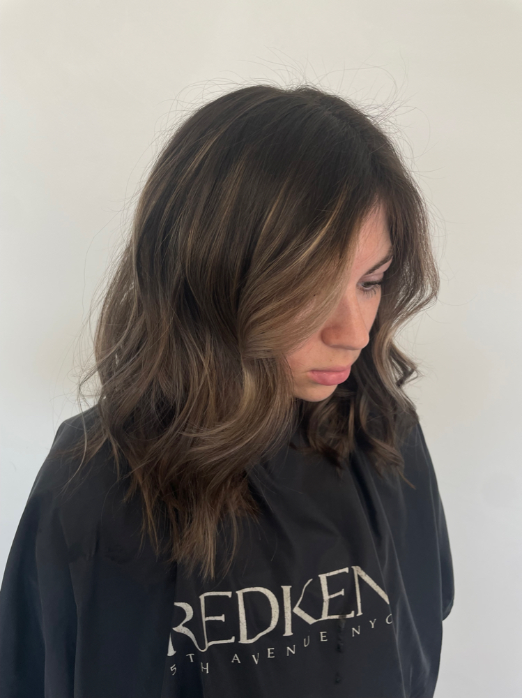 Reverse Balayge (rootmelt/lowlights at Kayla Lawyer in Trenton, MI