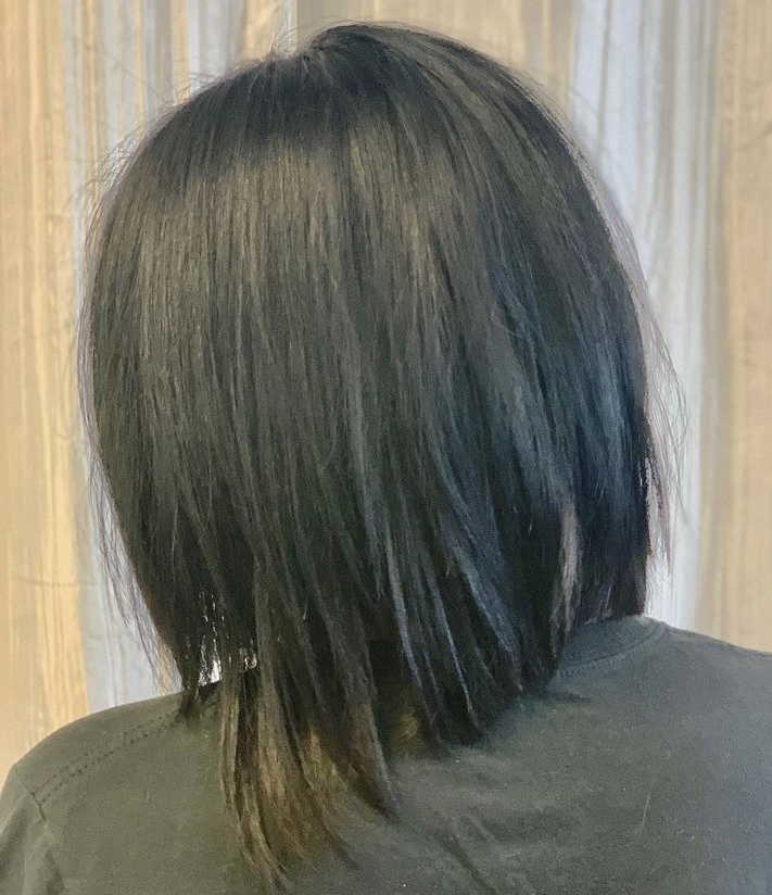 Keratin Hair Straightening Short