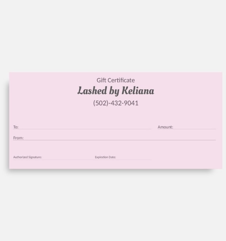 Gift Certificates